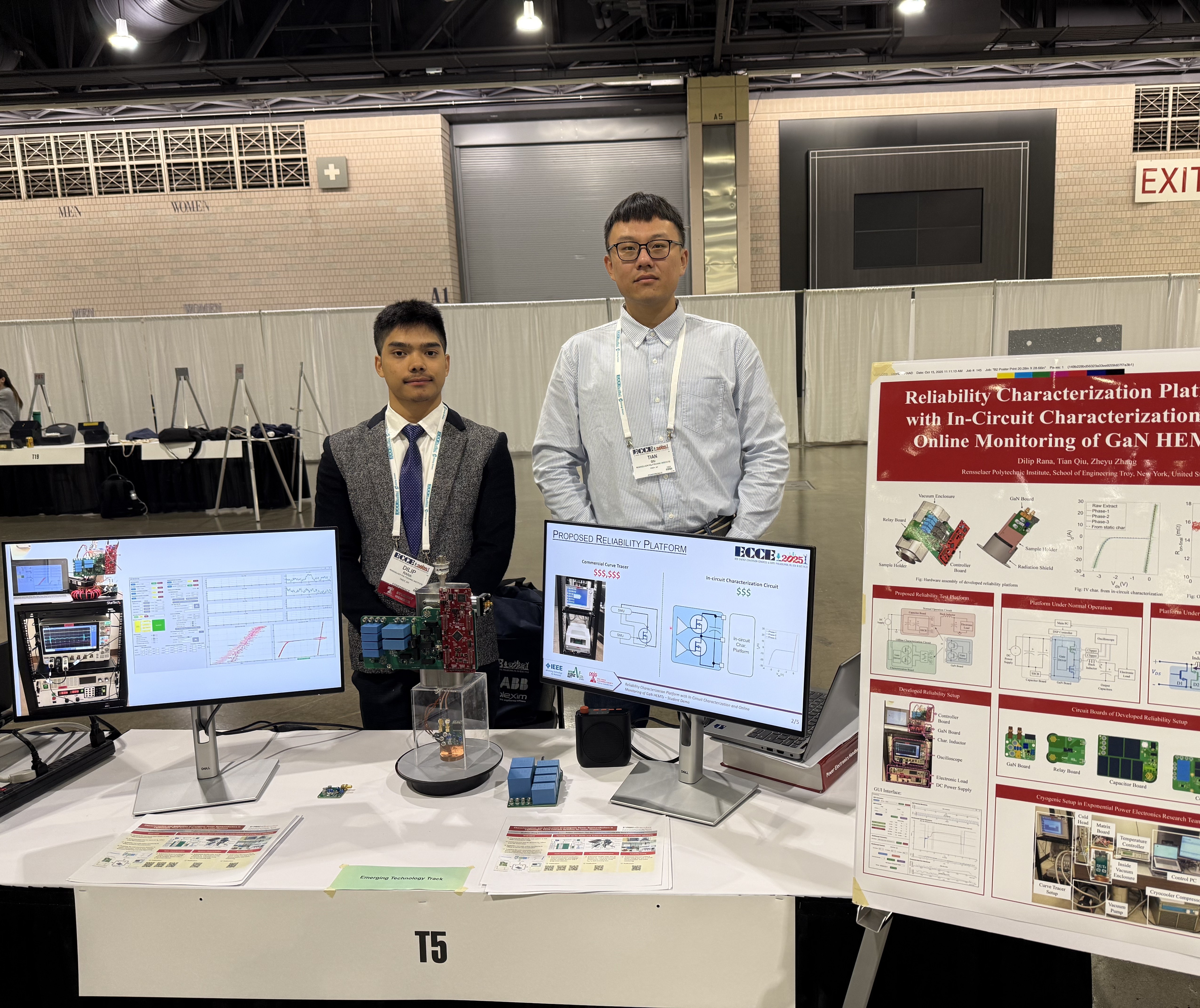 Student demonstration of hardware setup
